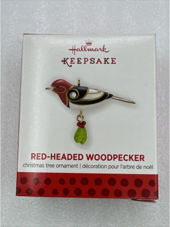 Hallmark Other - 2013 Hallmark MINIATURE Red Headed Woodpecker Ornament 5th Beauty of Birds New